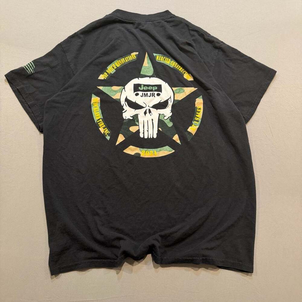 Gildan DryBlend Jason Mercier 5th Annual Jeep Run 1989-2016 Black T-Shirt Size L